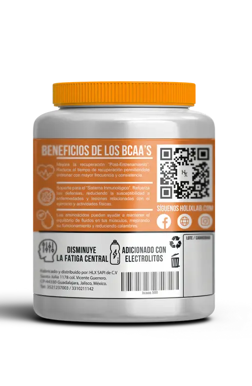 BCAA AMINO ACIDS 500G 50 SERVINGS