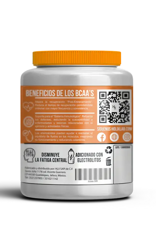 BCAA AMINO ACIDS 500G 50 SERVINGS