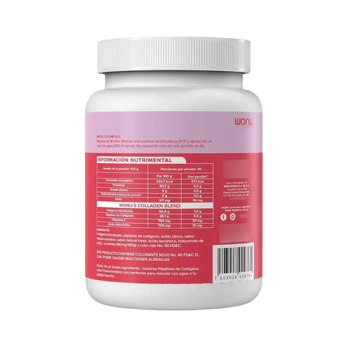 COLLAGEN 345G STRAWBERRY-BLUEBERRY 30 SERVINGS