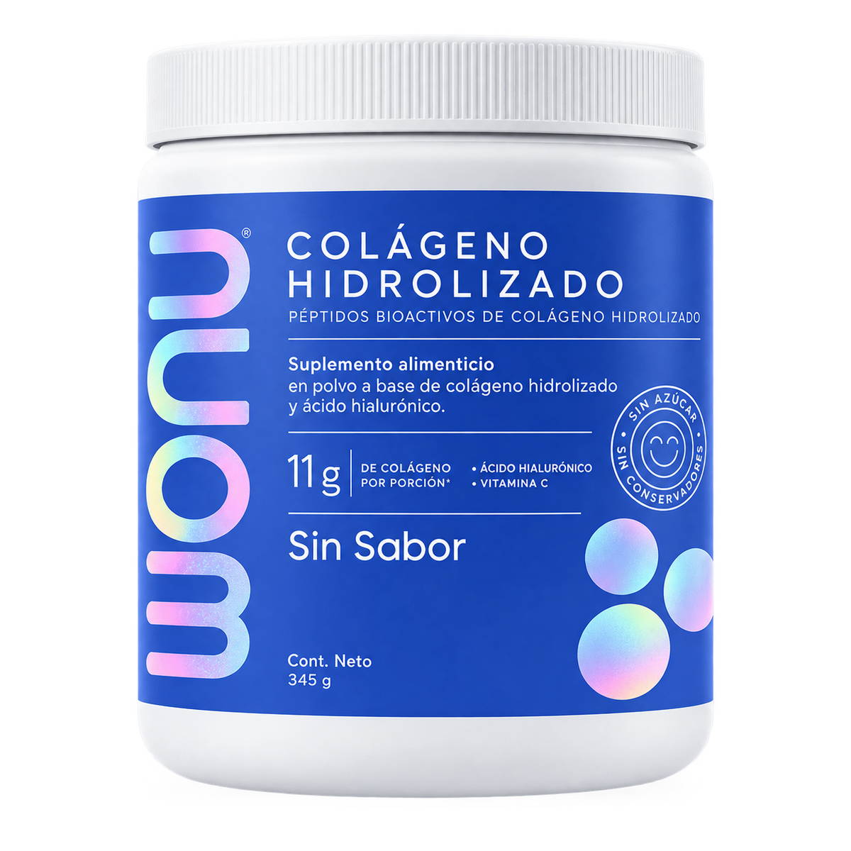 COLÁGENO HIDROLIZADO SIN SABOR 345G 30 SERV