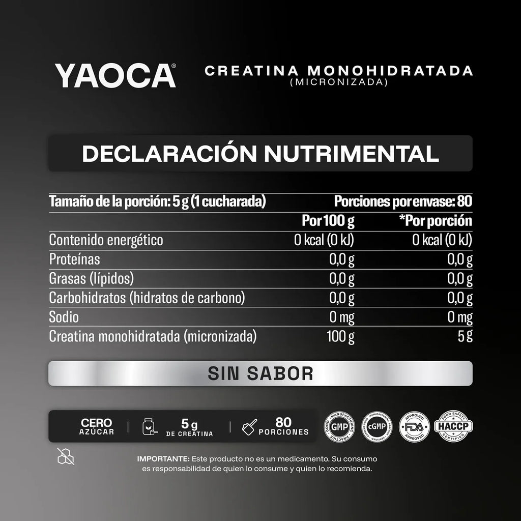 MICRONIZED CREATINE MONOHYDRATE 400G 80SERV