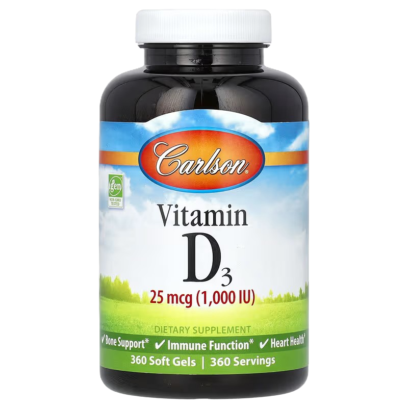Carlson Labs Vitamina D3 1000 IU 360 softgels