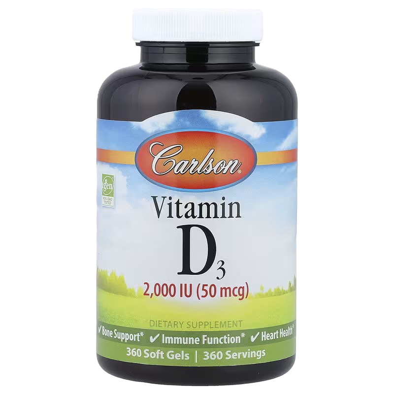 Carlson Labs Vitamin D3 2000 IU 360 softgels