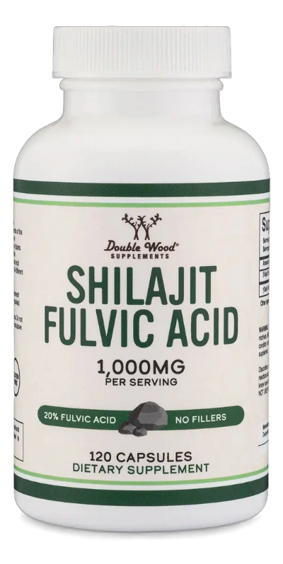 Double Wood Extracto de Shilajit Resin 500mg 120 Cápsulas