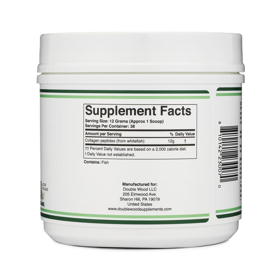 Double Wood Marine Collagen Colágeno Marino 456g