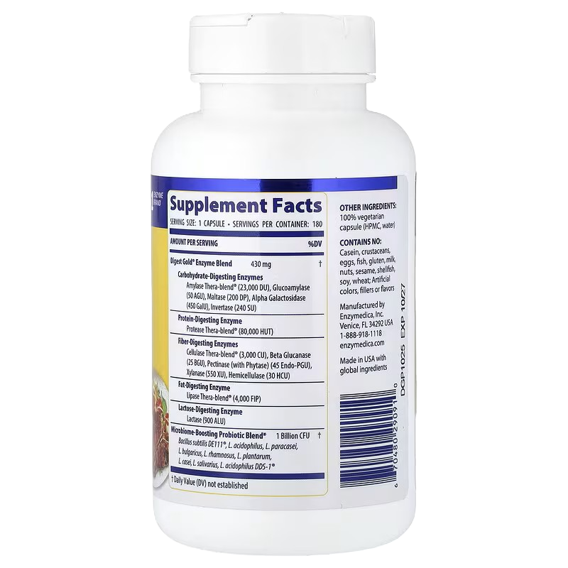 Enzymedica Digest Gold 180 capsules