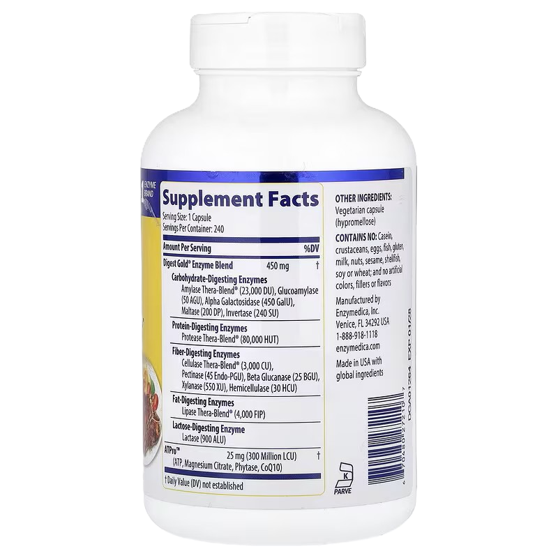 Enzymedica Digest Gold 240 capsules