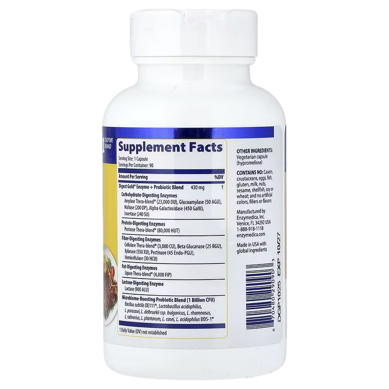 Enzymedica Digest Gold + Probiotics 90 caps