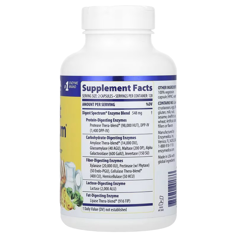 Enzymedica Digest Spectrum 240 cápsulas