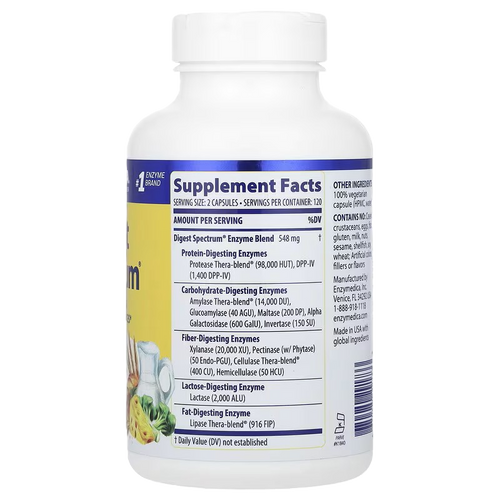 Enzymedica Digest Spectrum 240 cápsulas