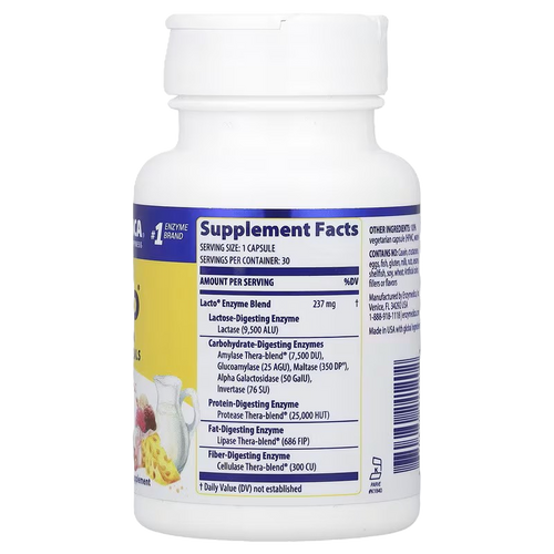 Enzymedica Lacto 30 cápsulas