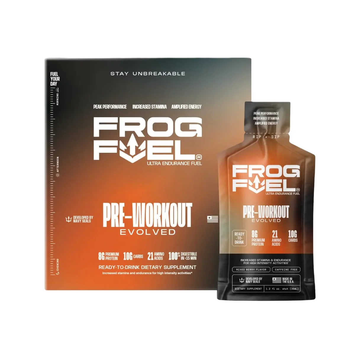 Frogfuel Ultra Pre Entreno + Proteína Líquida 24 Shots