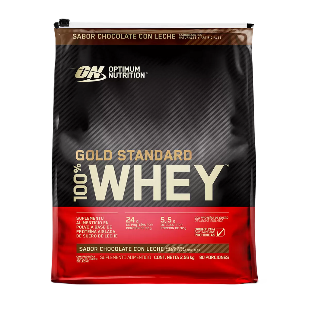 Gold Standard Whey Proteína en Polvo Sabor Chocolate con Leche 2.56kg