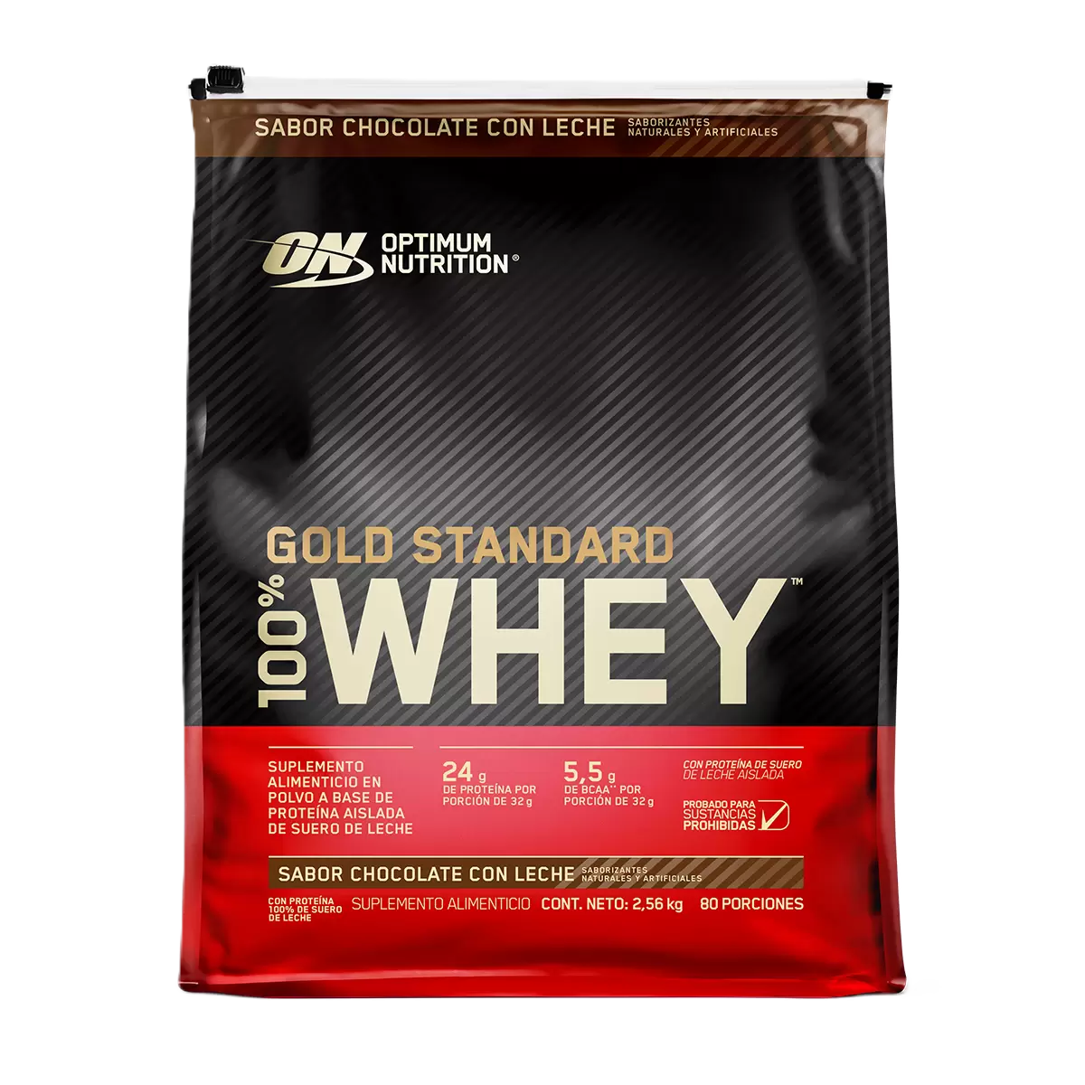 Gold Standard Whey Proteína en Polvo Sabor Chocolate con Leche 2.56kg