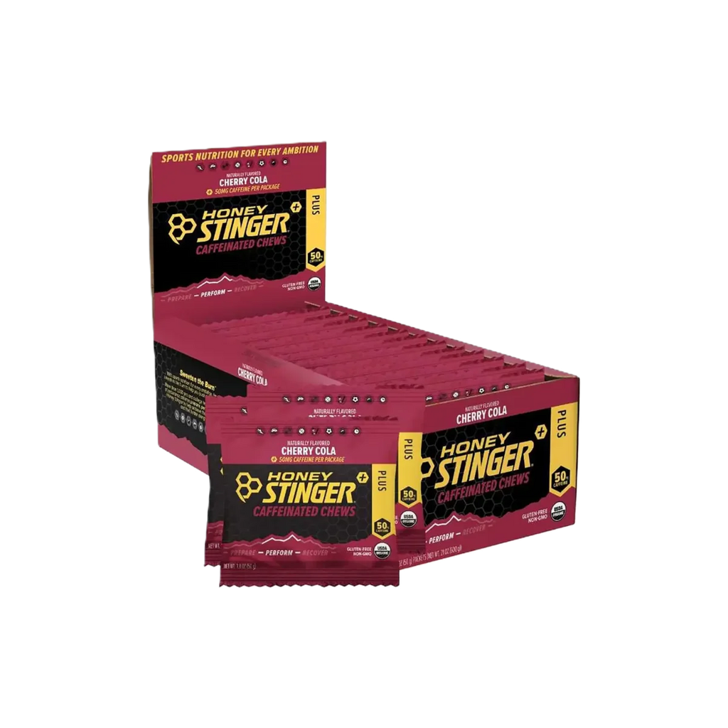 Honey Stinger Gomitas Energéticas con Cafeína Caja 12pz Cherry Cola