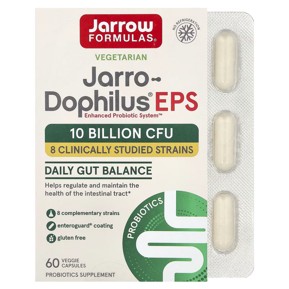 Jarrow Formulas Jarro-Dophilus EPS Probiotics 60 capsules