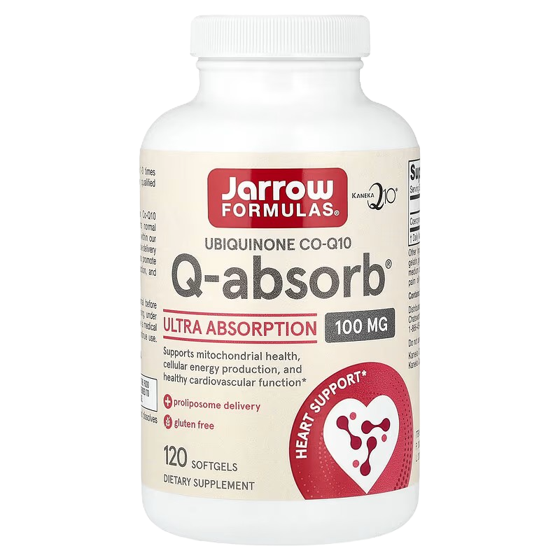 Jarrow Formulas Q-Absorb CoQ10 100 mg 120 Capsules