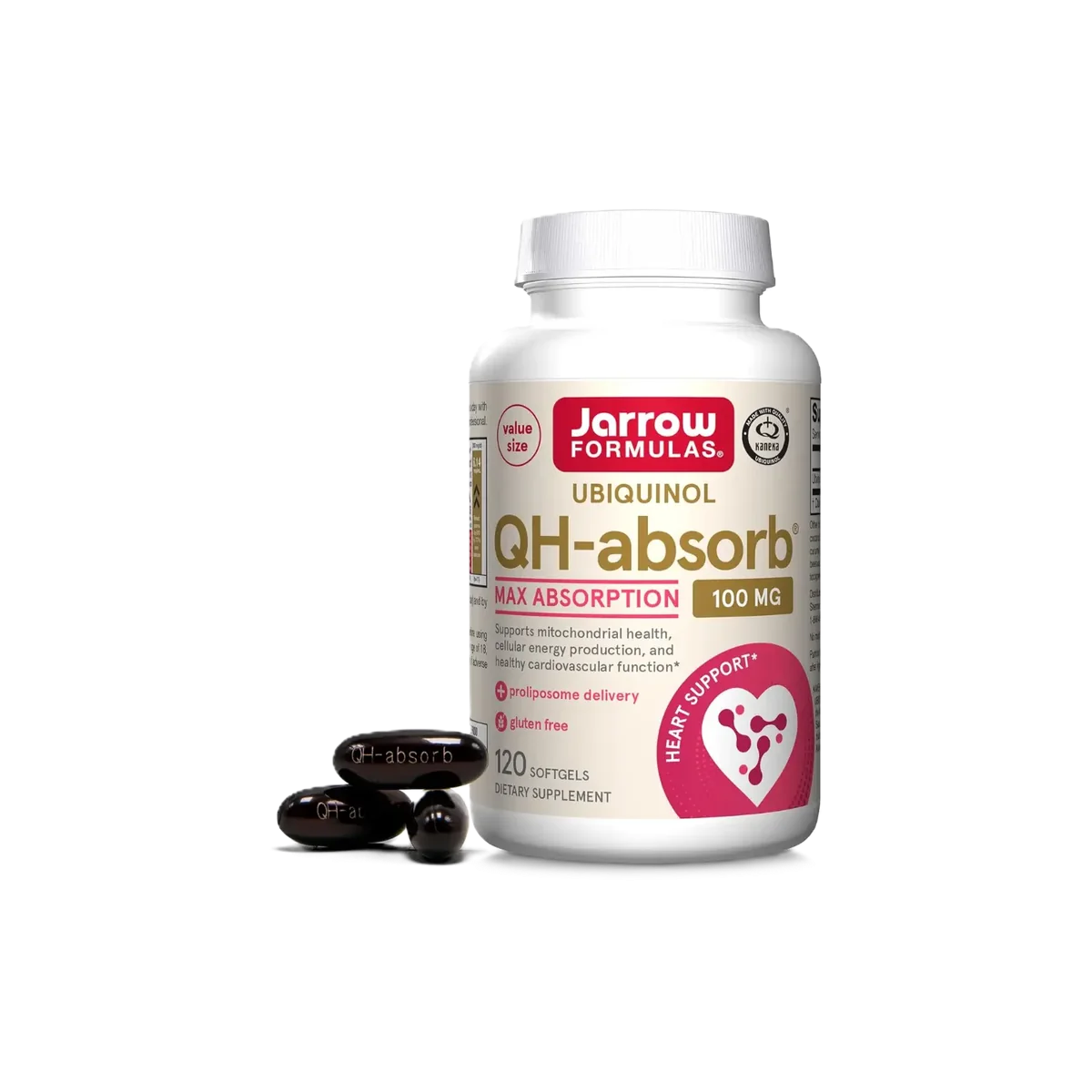 Jarrow Formulas Ubiquinol QH-Absorb 100mg 120 Cápsulas