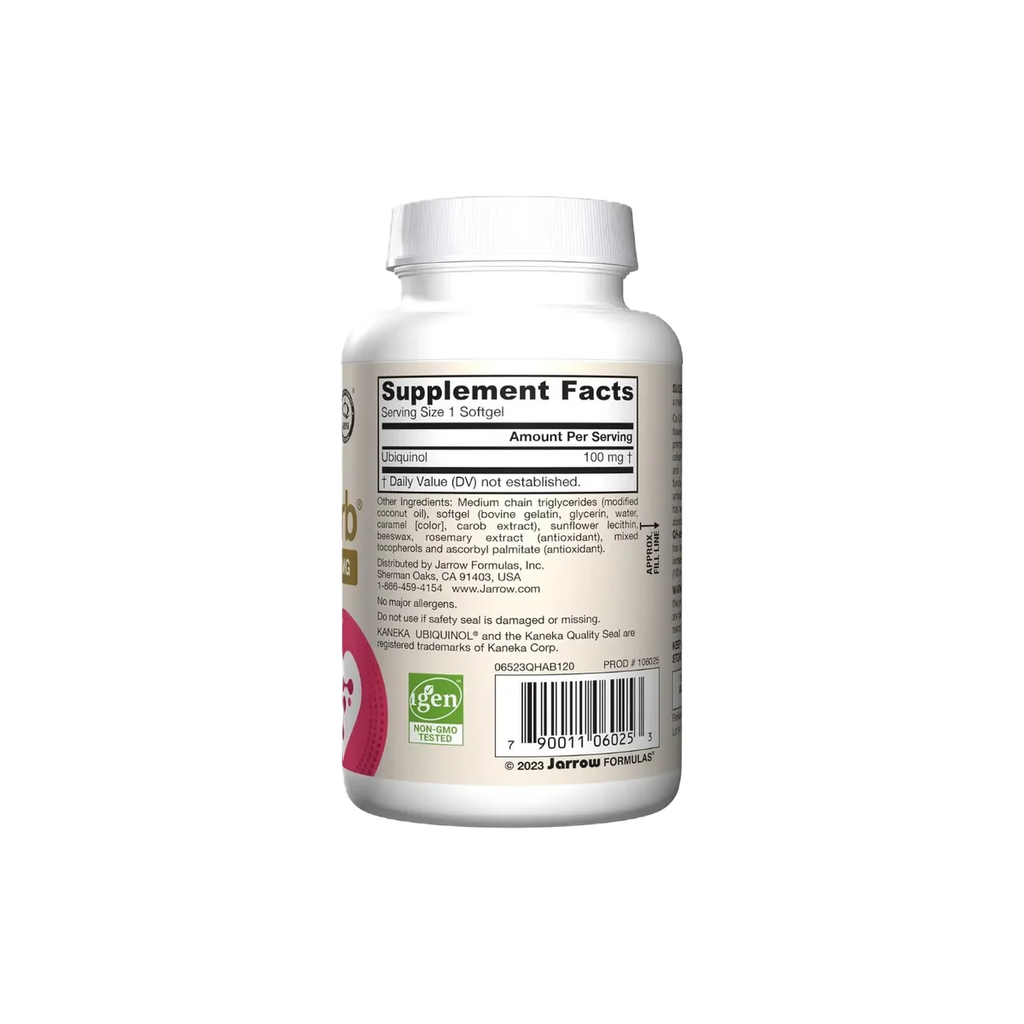 Jarrow Formulas Ubiquinol QH-Absorb 100mg 120 Cápsulas