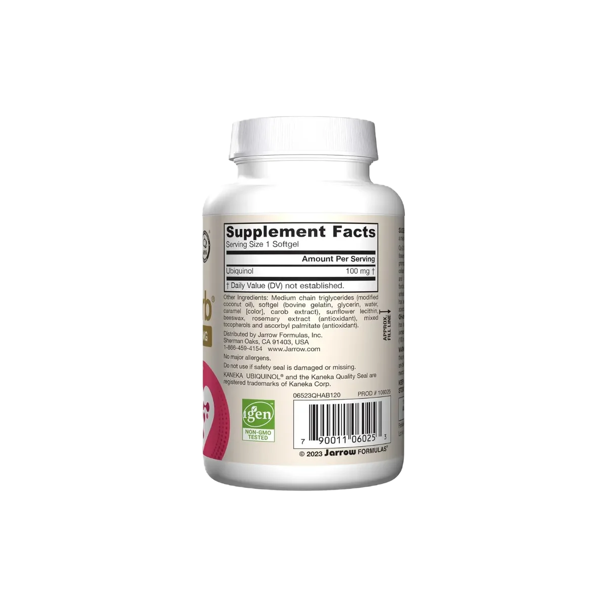 Jarrow Formulas Ubiquinol QH-Absorb 100mg 120 Cápsulas