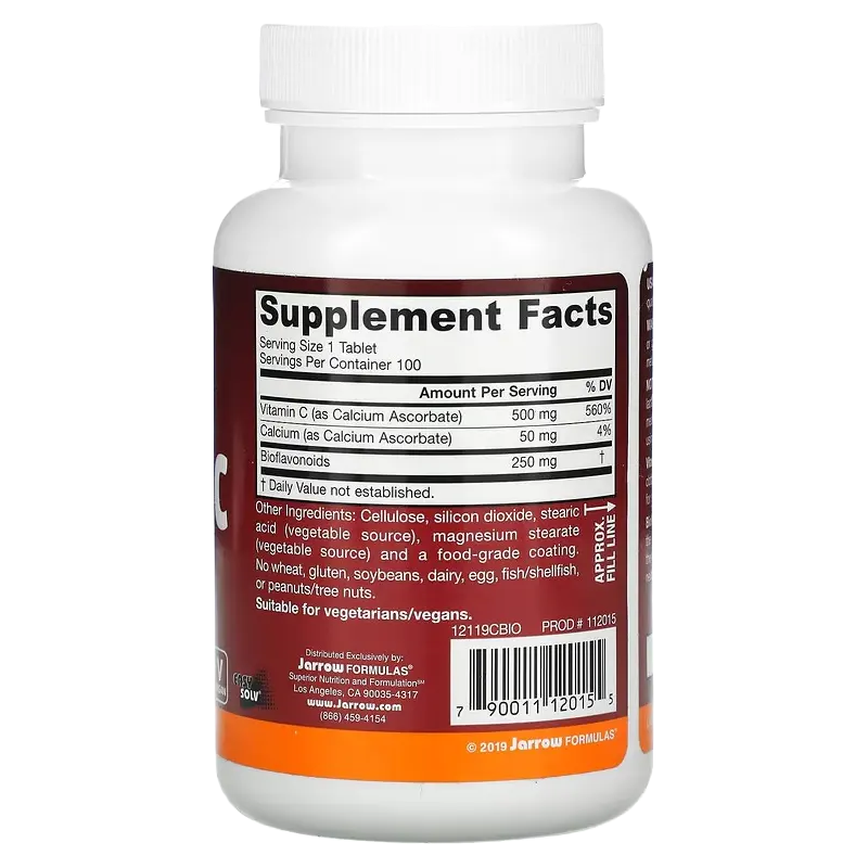 Jarrow Formulas Vitamin C 750 mg 100 Tablets