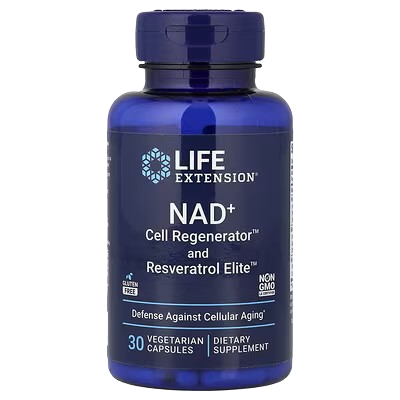 Life Extension NAD Cell Regenerator & Resveratrol Elite 30 Vegcaps