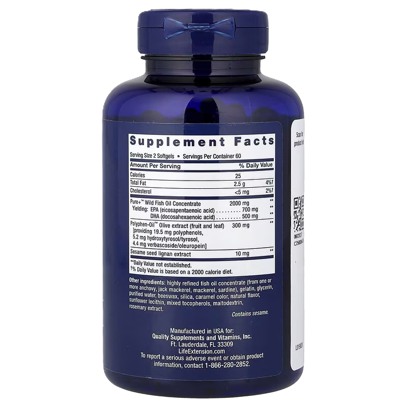 Life Extension Super Omega-3 120 softgels