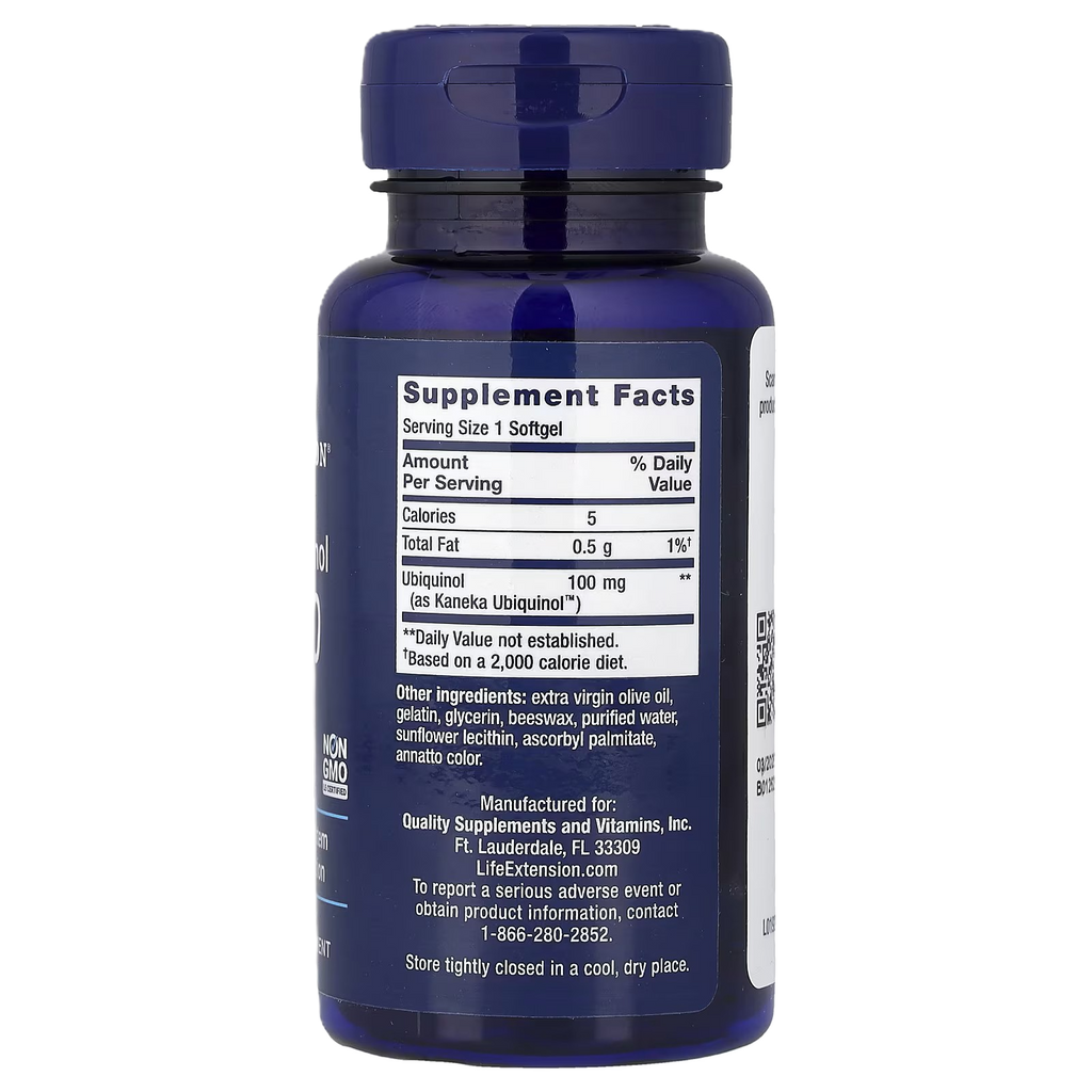 Life Extension Super Ubiquinol CoQ10 100mg 60 Softgels