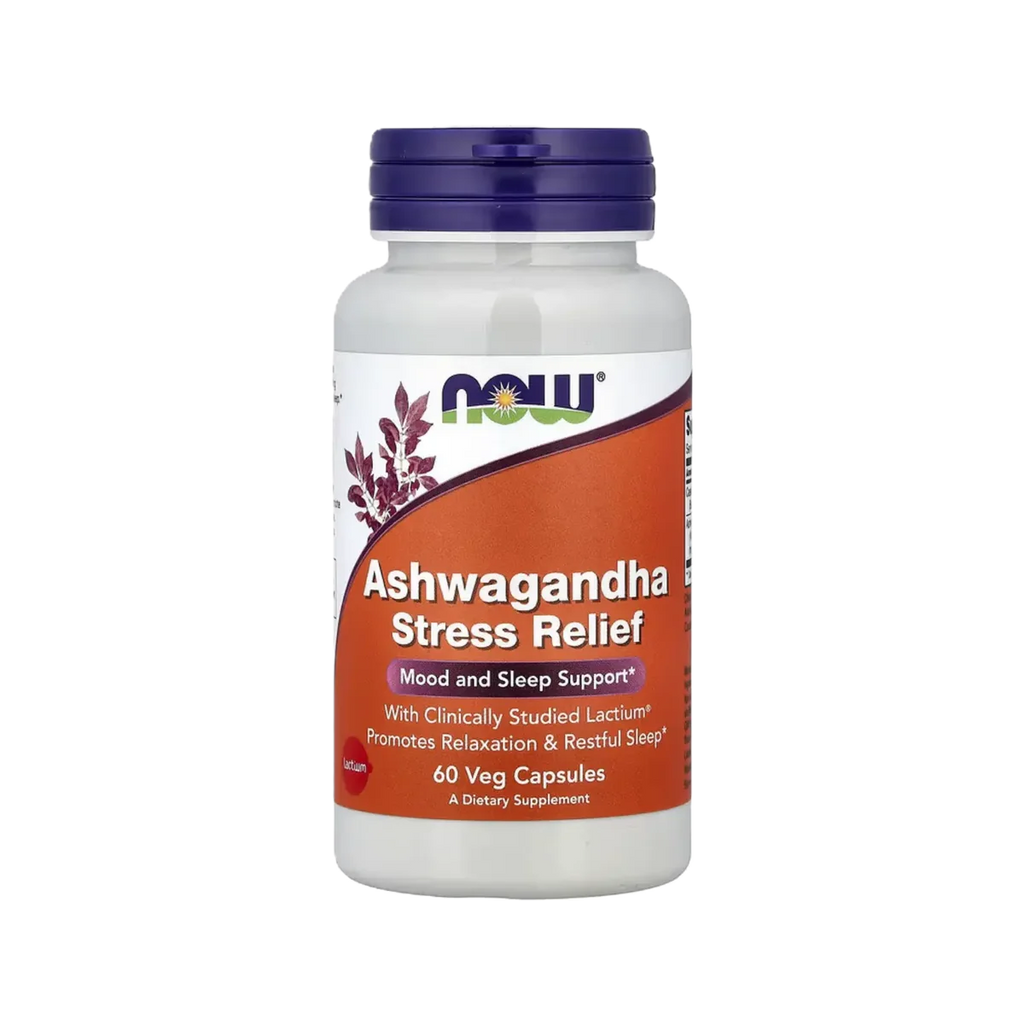 NOW Ashwagandha para Aliviar el Estrés 60 Vcaps