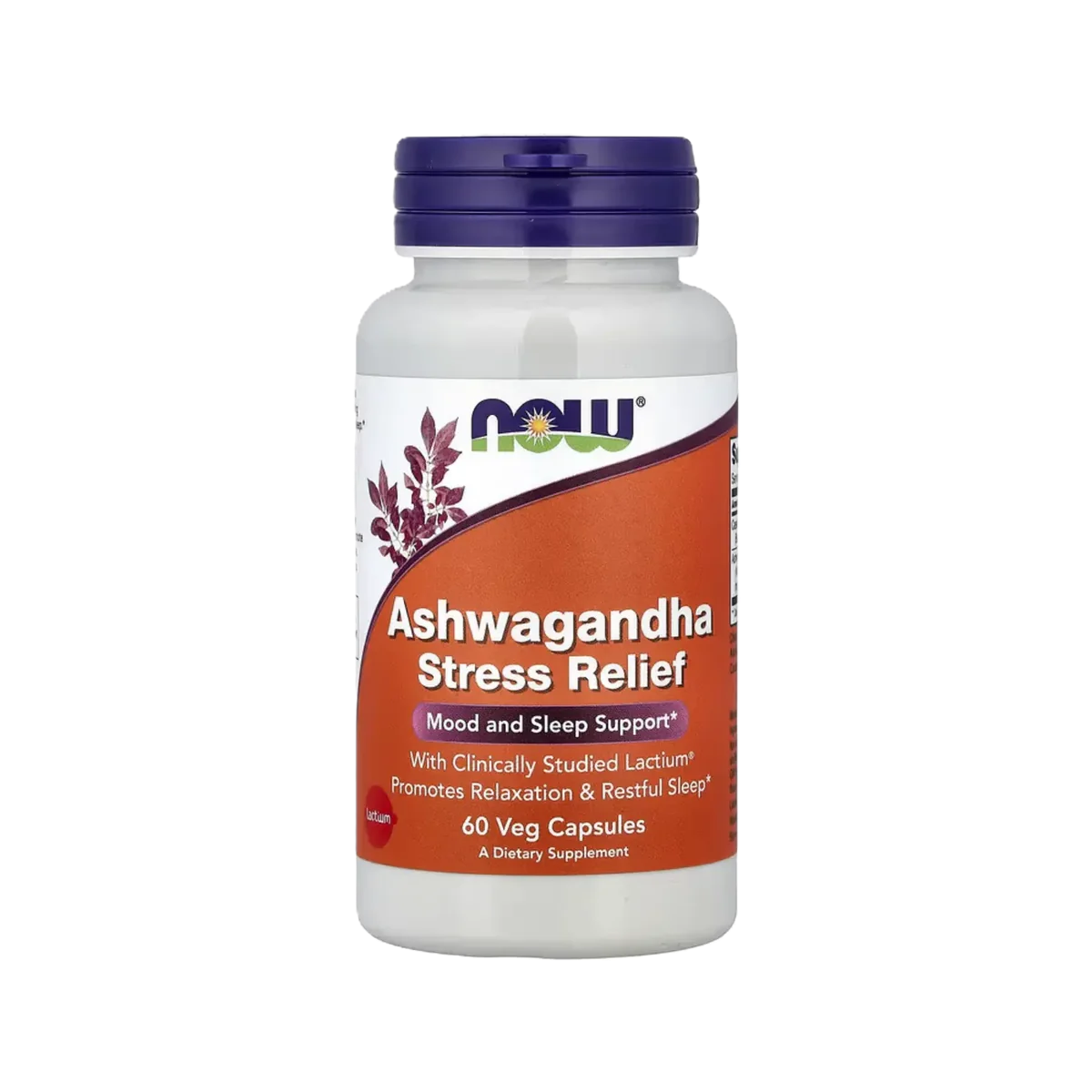 NOW Ashwagandha para Aliviar el Estrés 60 Vcaps