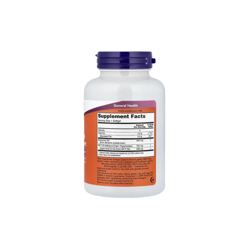 NOW Berberina Ayuda a Metabolizar la Glucosa 90 Cápsulas