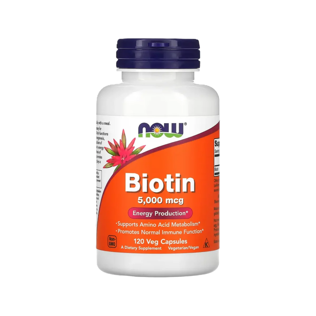 NOW Biotina 5000mcg 120 Vcaps