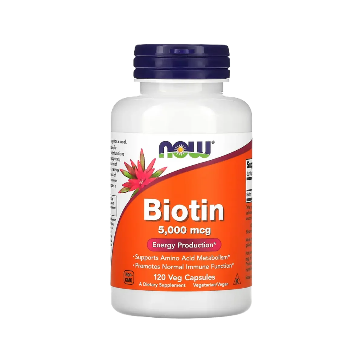 NOW Biotina 5000mcg 120 Vcaps