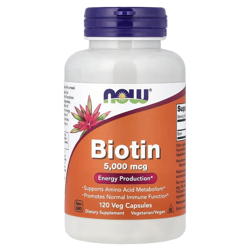 NOW Foods Biotin 5000 mcg 120 vcaps