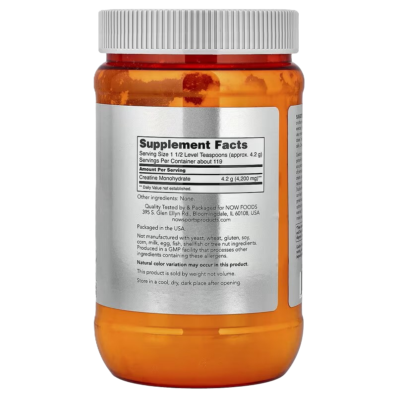 NOW Foods Micronized Creatine Monohydrate 500g