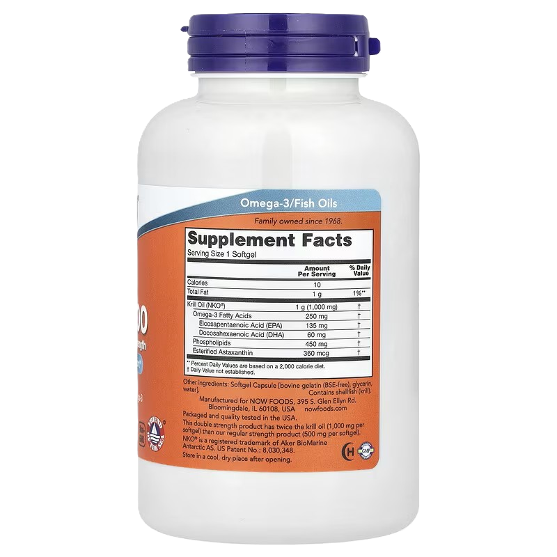 NOW Foods Krill 1000 120 softgels