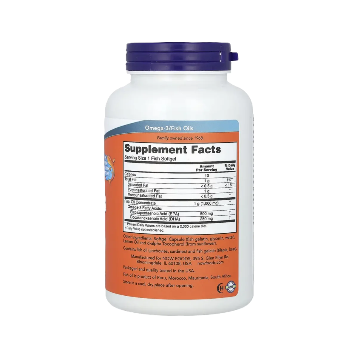 NOW Foods Ultra Omega-3 500 EPA/250 DHA 180 softgels