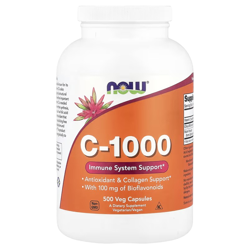 NOW Foods Vitamin C-1000 500 vegcaps