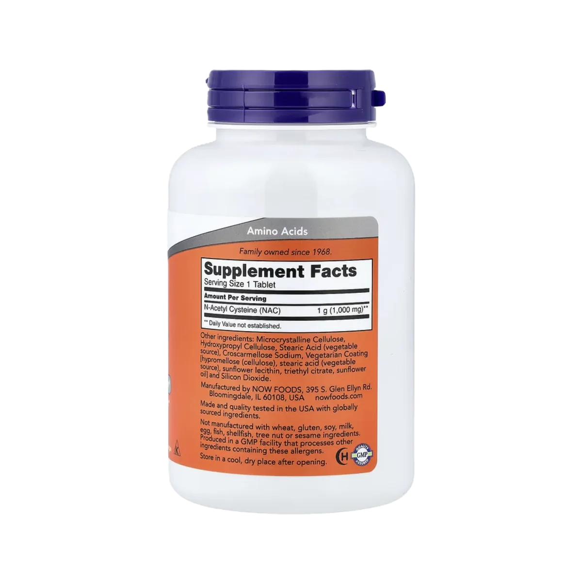 NOW NAC N-Acetil-Cisteína 1000mg