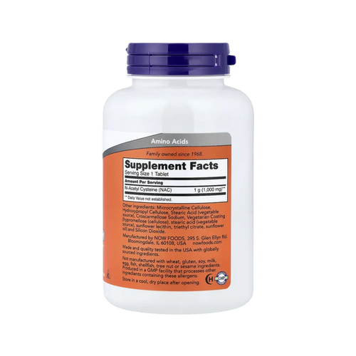 NOW NAC N-Acetil-Cisteína 1000mg