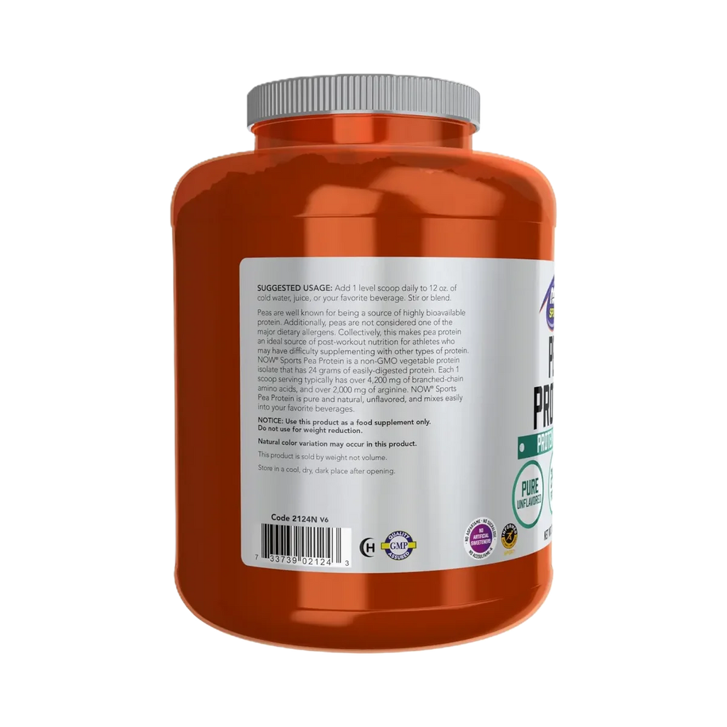 NOW Sports Proteína de Guisante Pura 7LB