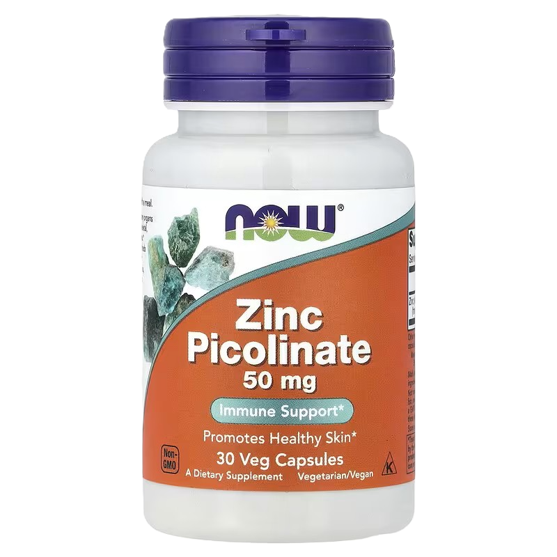 NOW Zinc Picolinate 50mg 30 Vcaps