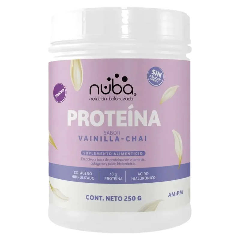 NUBA PROTEÍNA CON COLÁGENO VAINILLA CHAI 250G