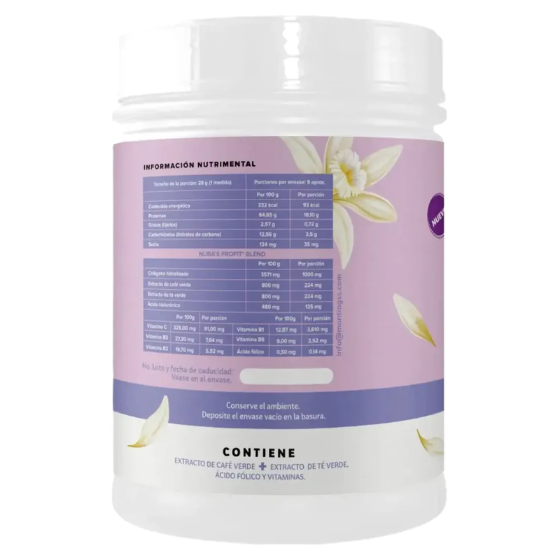 NUBA PROTEÍNA CON COLÁGENO VAINILLA CHAI 250G