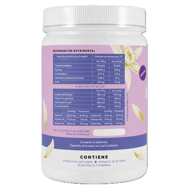 NUBA PROTEIN WITH COLLAGEN VANILLA CHAI 500G