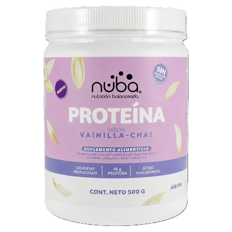 NUBA PROTEIN WITH COLLAGEN VANILLA CHAI 500G