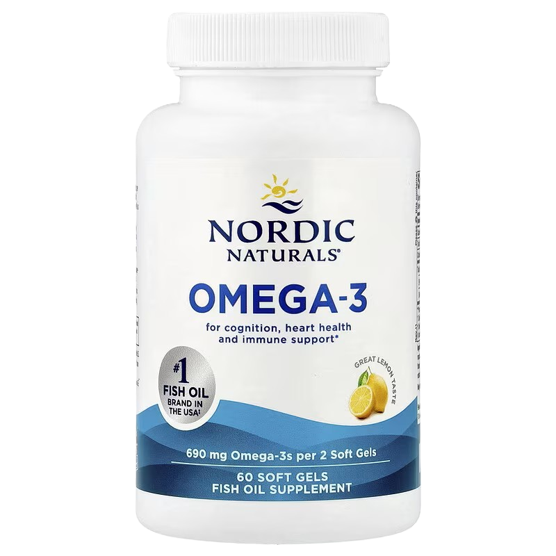 Nordic Naturals Omega-3 Lemon 690 mg 60 softgels