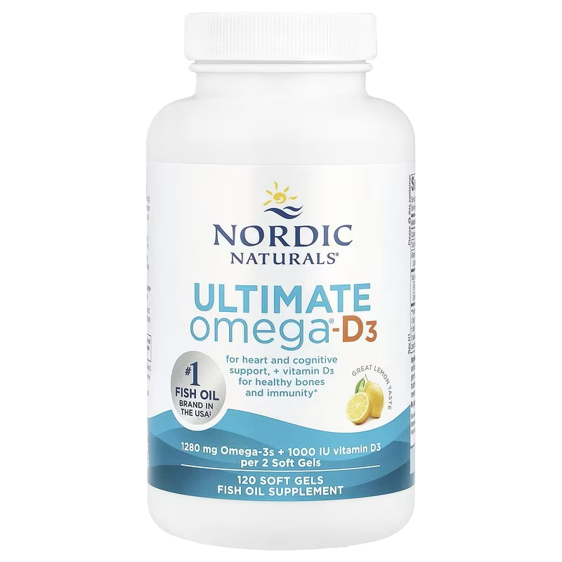 Nordic Naturals Ultimate Omega-D3 1280 mg 120 softgels