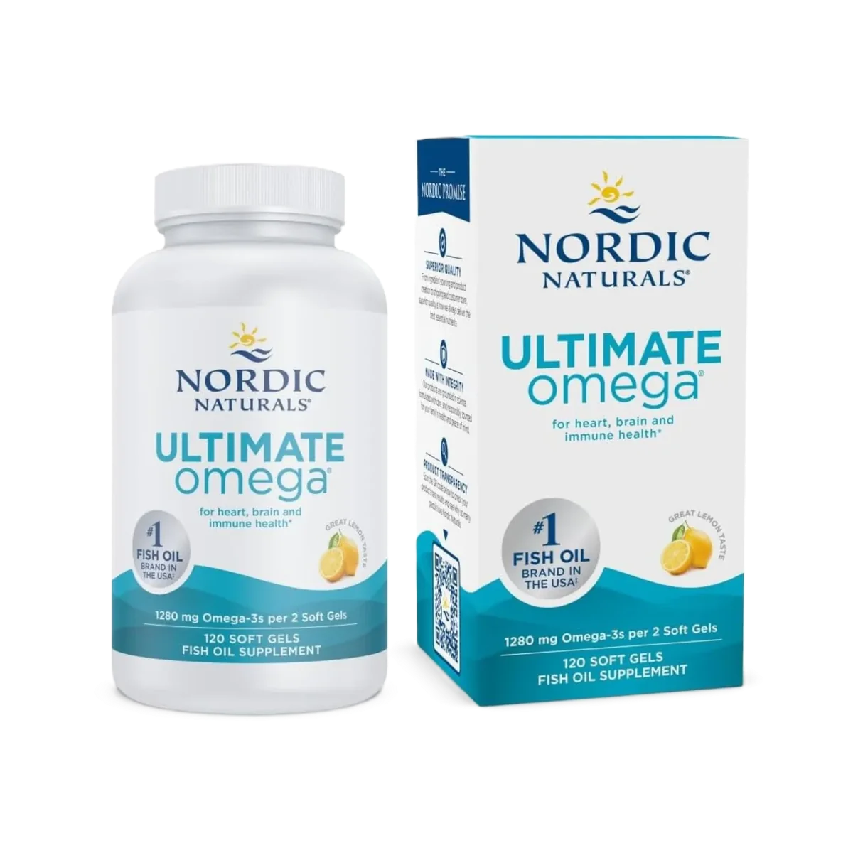 Nordic Naturals Ultimate Omega 120 Softgel 1280mg Limón