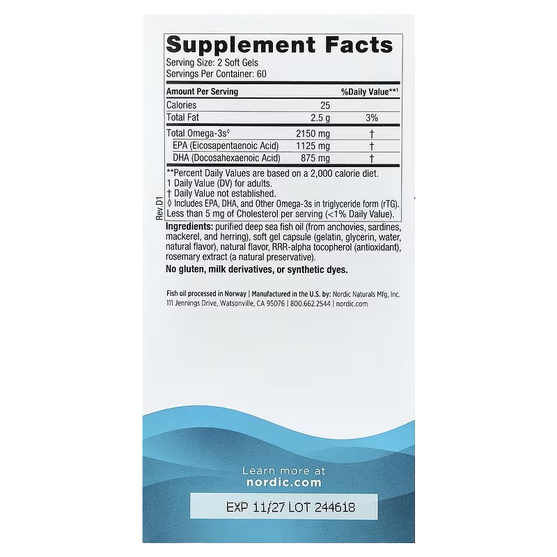 Nordic Naturals Ultimate Omega 2X 120 softgels